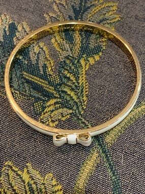 Signed Kate Spade New York Bow Bangle Bracelet